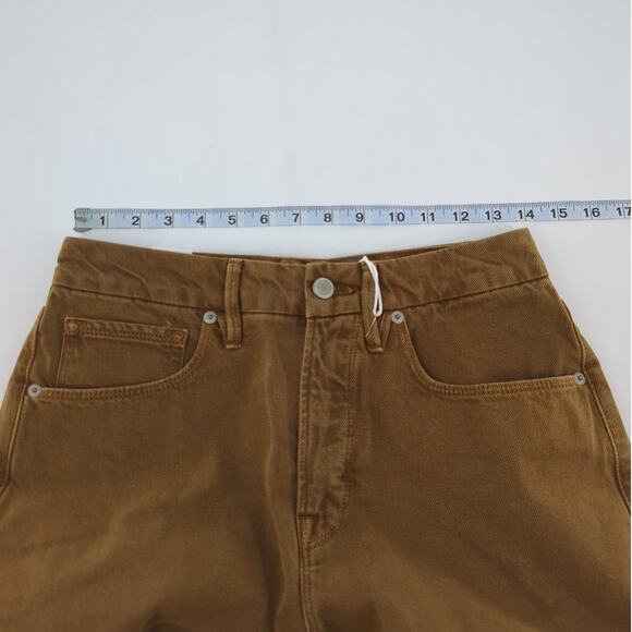 Good American 90s Duster Straight Leg Jeans In Bronze 4/ 27 - Picture 10 of 15